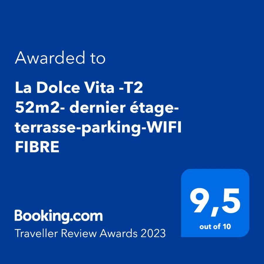 La Dolce Vita -T2 52M2- Dernier Etage- Terrasse-Parking-Wifi Fibre Apartment Тарб Екстериор снимка